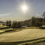 18e green från poolområde