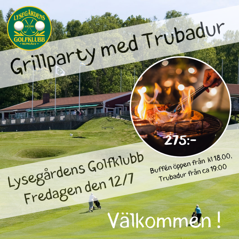 Grillkväll med Trubadur 12/7-24