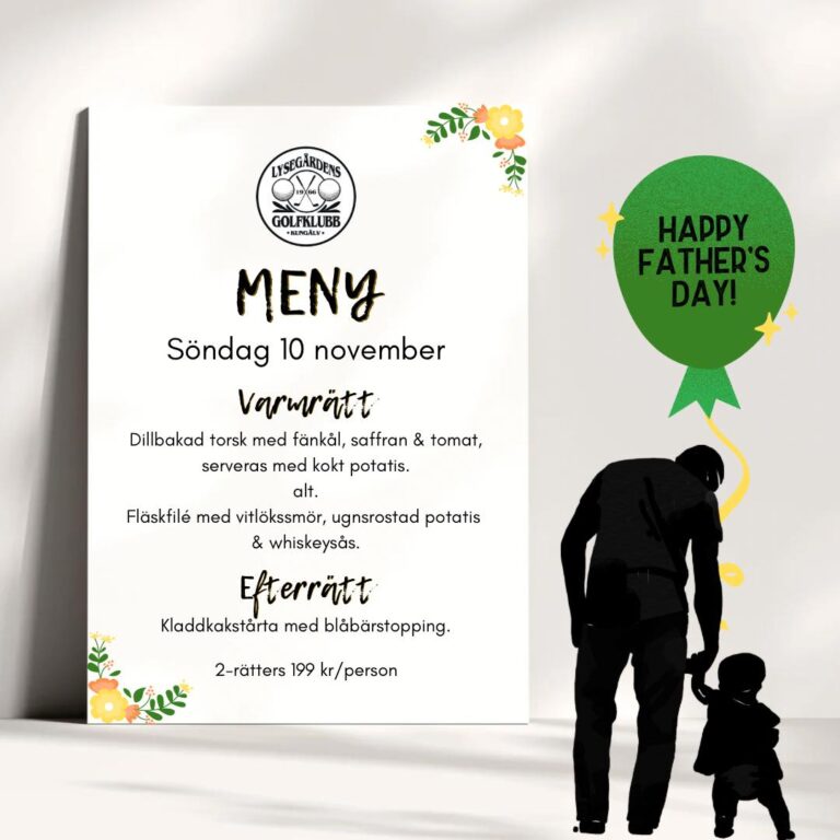 Söndagsmiddag på fars dag!