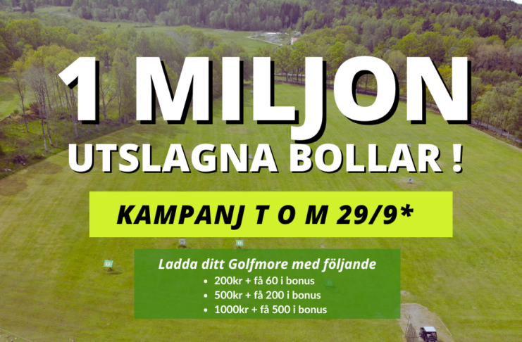 1 Miljon bollar utslagna på rangen! Kampanj!