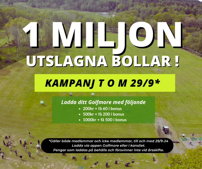 1 Miljon bollar utslagna på rangen! Kampanj!