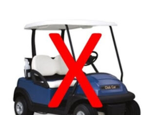 Golfbilsförbud gäller tillsvidare