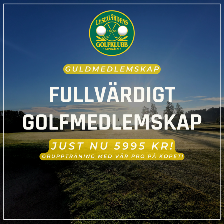 Guldmedlem till kampanjpris!