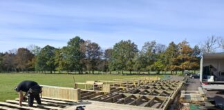 Utbyggnad av Trackman på driving rangen