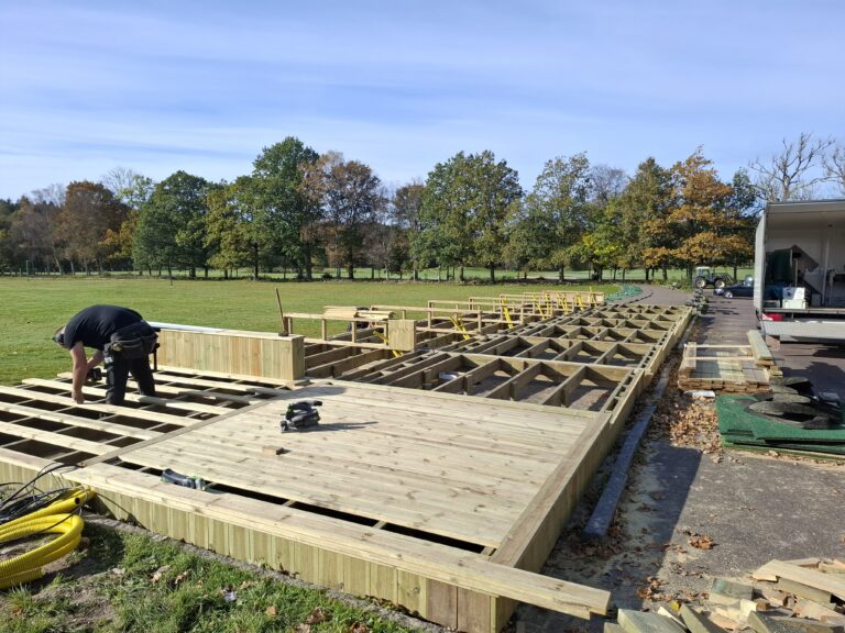 Utbyggnad av Trackman på driving rangen